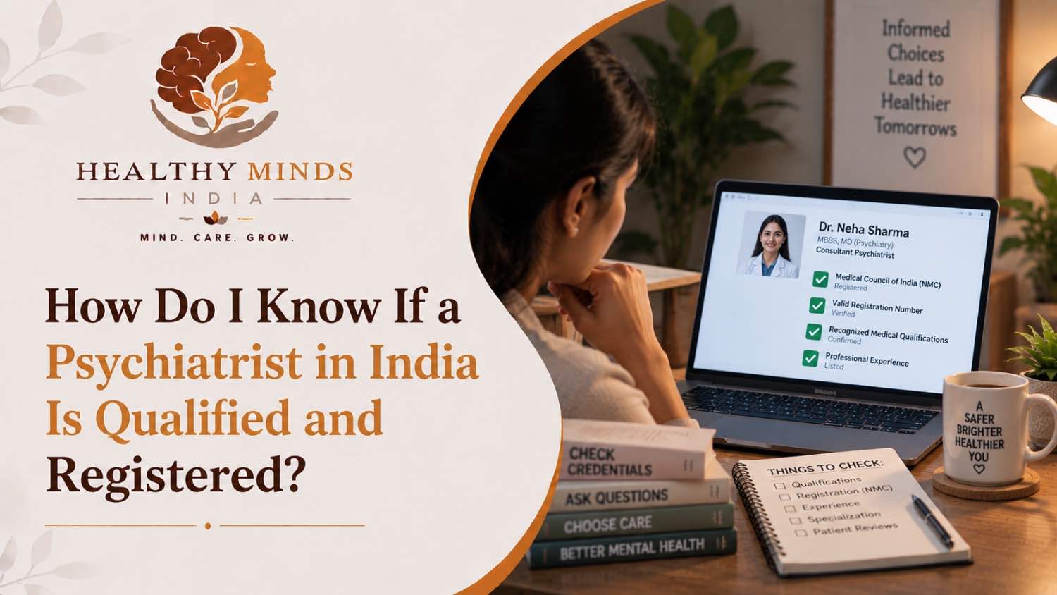 How Do I Know If a Psychiatrist in India Is Qualified and Registered, Healthy Minds India